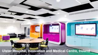 Ecophon Solo™ Rectangle Ulster Hospital Innovation and Medical Centre Ulster Ireland [upl. by Ardnola232]