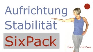 35 min⏳für Aufrichtung Stabilität und den Sixpack  ohne Geräte [upl. by Ellainad106]