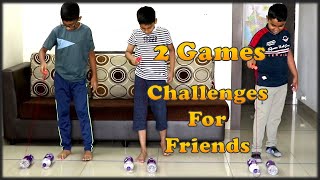 2 Indoor games for kids  Challenges for friends  Fun games at home  party games for everyone [upl. by Yevreh]