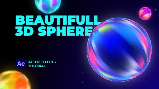 Beautiful gradient 3d sphere After Effects Tutorial [upl. by Jeu621]