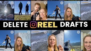 How to Delete Draft REELS in Instagram [upl. by Drandell]