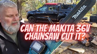 Can the Makita 36v Chainsaw cut it [upl. by Eniamor]