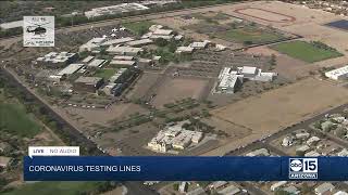 NOW Free coronavirus testing at South Mountain Community College [upl. by Adnirod]