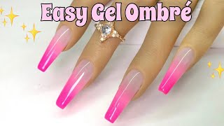 How to make Easy Ombré Press on nails using Gel  Beginner Friendly  DIY  GEL nails [upl. by Marven227]