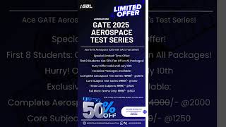 aerospaceengineering2025 gateaerospacetestseries Unlock 50 Off on GATE Aerospace 2025 Test Series [upl. by Asilana]