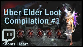 Uber Elder Loot Compilation 1 Path of Exile [upl. by Kendre]