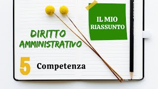 Diritto Amministrativo  Capitolo 5 competenza [upl. by Ettenhoj]