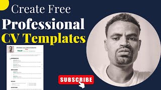 Create Free Professional CV TemplatesCv አዘገጃጀት [upl. by Yrbua]