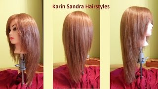 Long layered V Haircut tutorial  Haircut Face Framing layers  Long haircut with layers  Coupe V [upl. by Merri]