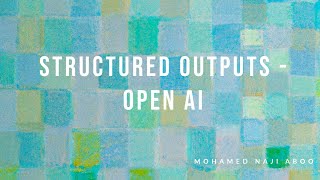 Introducing Structured Outputs in the OpenAI [upl. by Nylcsoj]