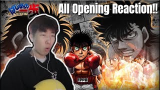 HAJIME NO IPPO OPENINGS 15  Anime Reaction amp Ranking [upl. by Nataline]