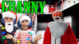 Christmas At Grannys House Granny Horror Game [upl. by Gerrie]