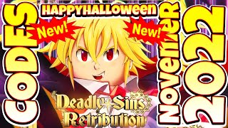 NEW CODES 🎃2X EXP🎃 Deadly Sins Retribution By Deadly Sins RetributionRoblox GAMEALL SECRET CODES [upl. by Ecela]