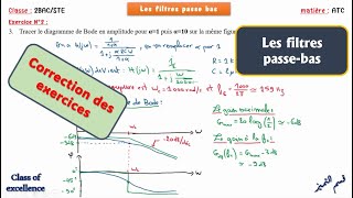 Correction Exercice 1 et 2 des filtres passe bas [upl. by Cohby]