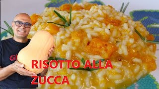 RISOTTO alla ZUCCA ricetta risotto con la zucca riso e zucca e rosmarino [upl. by Sharla]