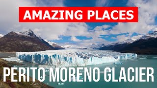 Perito Moreno Glacier in 4k Argentina Patagonia to visit [upl. by Gussy]