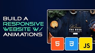 Build a Responsive Website with Animations  HTML 5 and CSS 3 Tutorial [upl. by Solram]