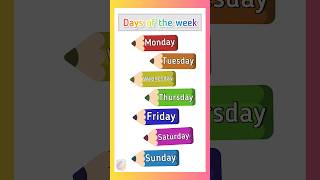 days of the week song  sunday monday song staylittlechannel nurseryrhymes [upl. by Eedya]