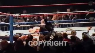 Triple H amp Ref beat down Fan that enters ring and hit Steve Austin [upl. by Aneleve]