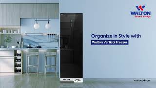 Walton Vertical Refrigerator। Walton Smart Refrigerator। WaltonPlazaBd। [upl. by Naols]