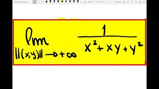 Analisi II  Limite in due variabili con la norma xy  Esercizio svolo n°3 [upl. by Neladgam]