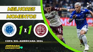 CONFIRA os MELHORES MOMENTOS de CRUZEIRO 1 X 1 LANÚS [upl. by Dressler645]