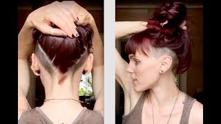 Womens Undercut  Double Side Shave Undercut [upl. by Darej87]