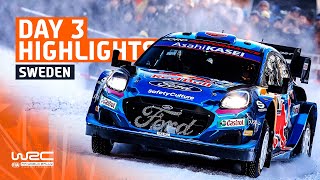 Day 3 Highlights  WRC Rally Sweden 2023 [upl. by Dixie]