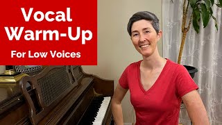 Vocal Warm Up for LOW VOICES  LOW VOICE singing warm up  Practice LowRange Singing [upl. by Onnem]