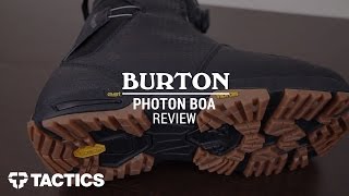 Burton Photon Boa 2017 Snowboard Review  Tactics [upl. by Rehpotsyrk56]