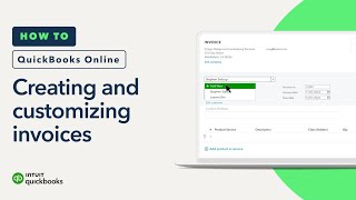 How to create and customize an invoice in QuickBooks Online [upl. by Esilec]