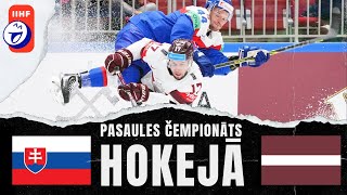 SLOVÄ€KIJA VS LATVIJA  2024 GADA PASAULES HOKEJA ÄEMPIONÄ€TA 6 SPÄ’LE [upl. by Norrehs391]