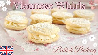 Easy Viennese WhirlsTutorial  Classic British BiscuitsCookies [upl. by Coffin989]