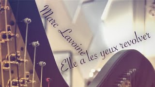 Elle a les yeux revolver  Marc Lavoine  covered on pedal harp [upl. by Winfrid696]