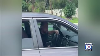 Exclusive video shows man screaming obscenities at Jewish people outside synagogues in Broward [upl. by Opiuuk80]