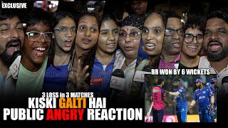 Mumbai Indians Lost to Rajasthan Royals  Hardik vs Rohit  Public UNEXPECTED Reaction  IPL 2024 [upl. by Knapp]