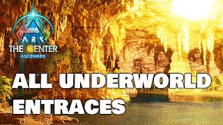 How To Find Underworld Entrances  Center  Ark Survival Ascended [upl. by Cloutman]