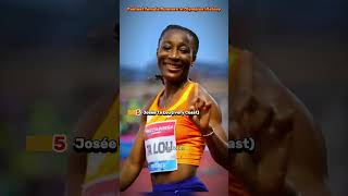 Top 10 Fastest Female Sprinters in Olympic History  Speed Queens Unleashed [upl. by Inaleon]