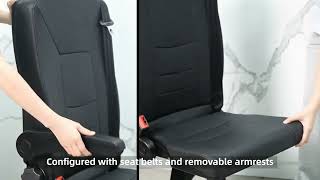 Xiamen Van Seat Swivel folding seat is suitable for campervan bus van Ambulance trucks [upl. by Oleg]