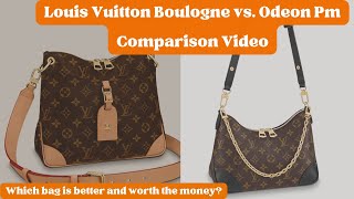 Louis Vuitton Boulogne vs Odeon PM MOD Shots What Fits In Each Bag Comparison Video [upl. by Nomannic758]