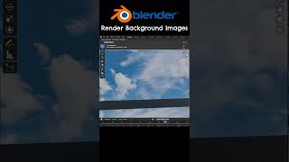 How To Render A Background Image In Blender shorts [upl. by Oigimer]