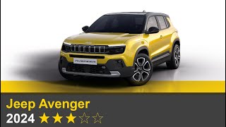 Euro NCAP Crash amp Safety Tests of Jeep Avenger 2024 [upl. by Gable]