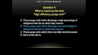 EPA CFC 608  Type 3  Low Pressure  Practice Exam Questions [upl. by Orv215]