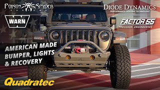 Gladiator Gets AMERICAN Made Bumper Winch amp Lights  Warn Factor55 Diode Dynamics amp Poison Spyder [upl. by Emmanuel]