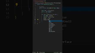 Java program  Reverse an Array shorts youtubeshorts java javaprogram coding [upl. by Nylhsoj186]