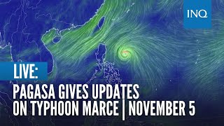 LIVE Pagasa gives updates on Typhoon Marce  November 5 [upl. by Cassey998]