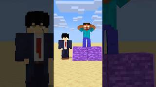 HELP Herobrine To Power Up Jump With Bigger And Bigger Bedrock friendship shorts trending anime [upl. by Noryv]