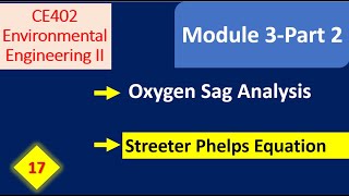 Oxygen Sag Analysis Streeter Phelps Equation [upl. by Burty801]