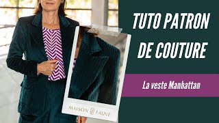 Tuto patron couture🗽La veste de blazer Manhattan [upl. by Dimmick]