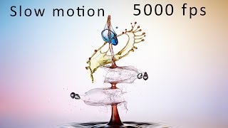 Liquid Art  Wassertropfen Slow Motion 5000 fps [upl. by Dory]